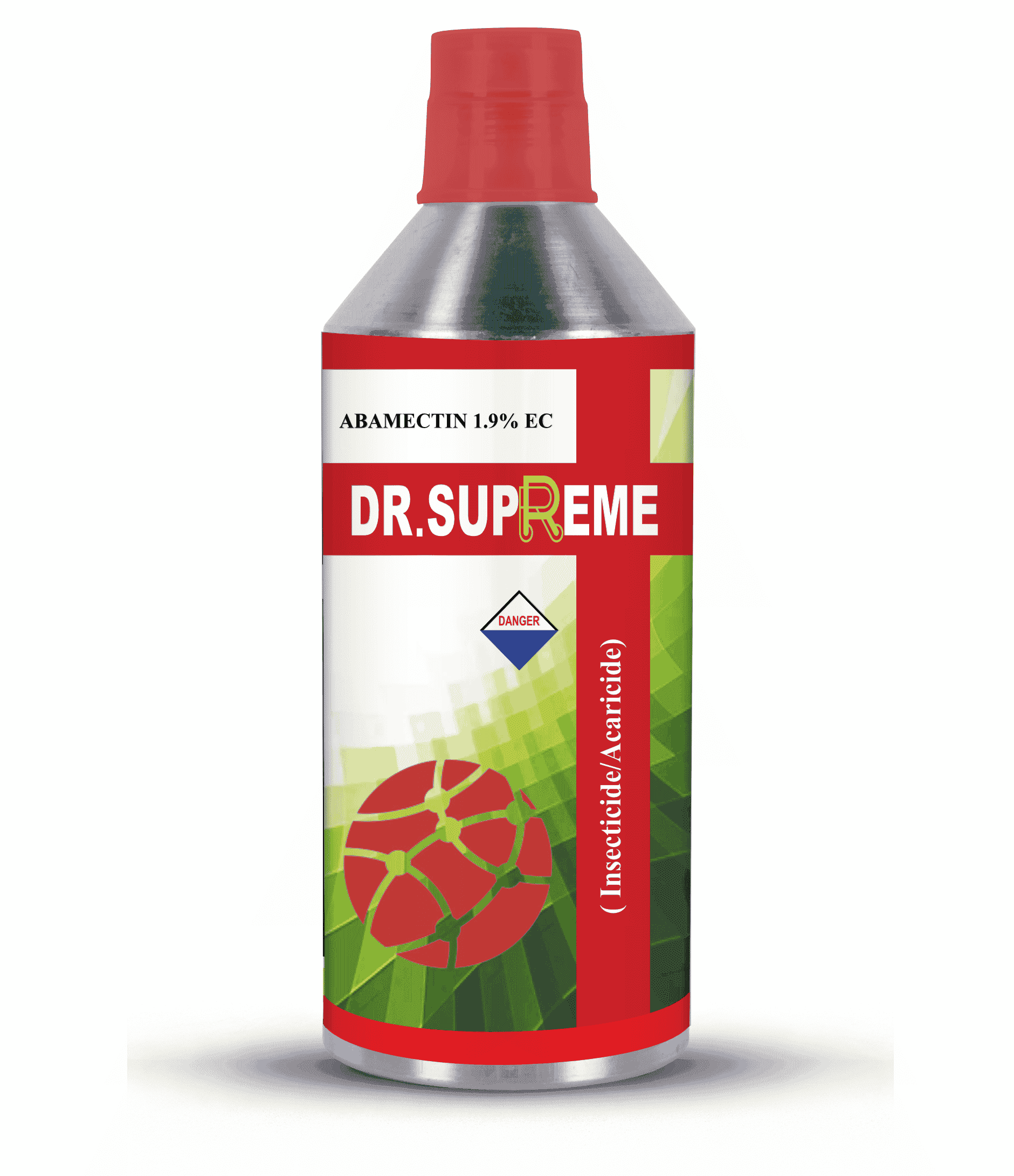 Dr. Supreme Abamectin 1.9% EC insecticide and acaricide bottle by Harishree Crop Science