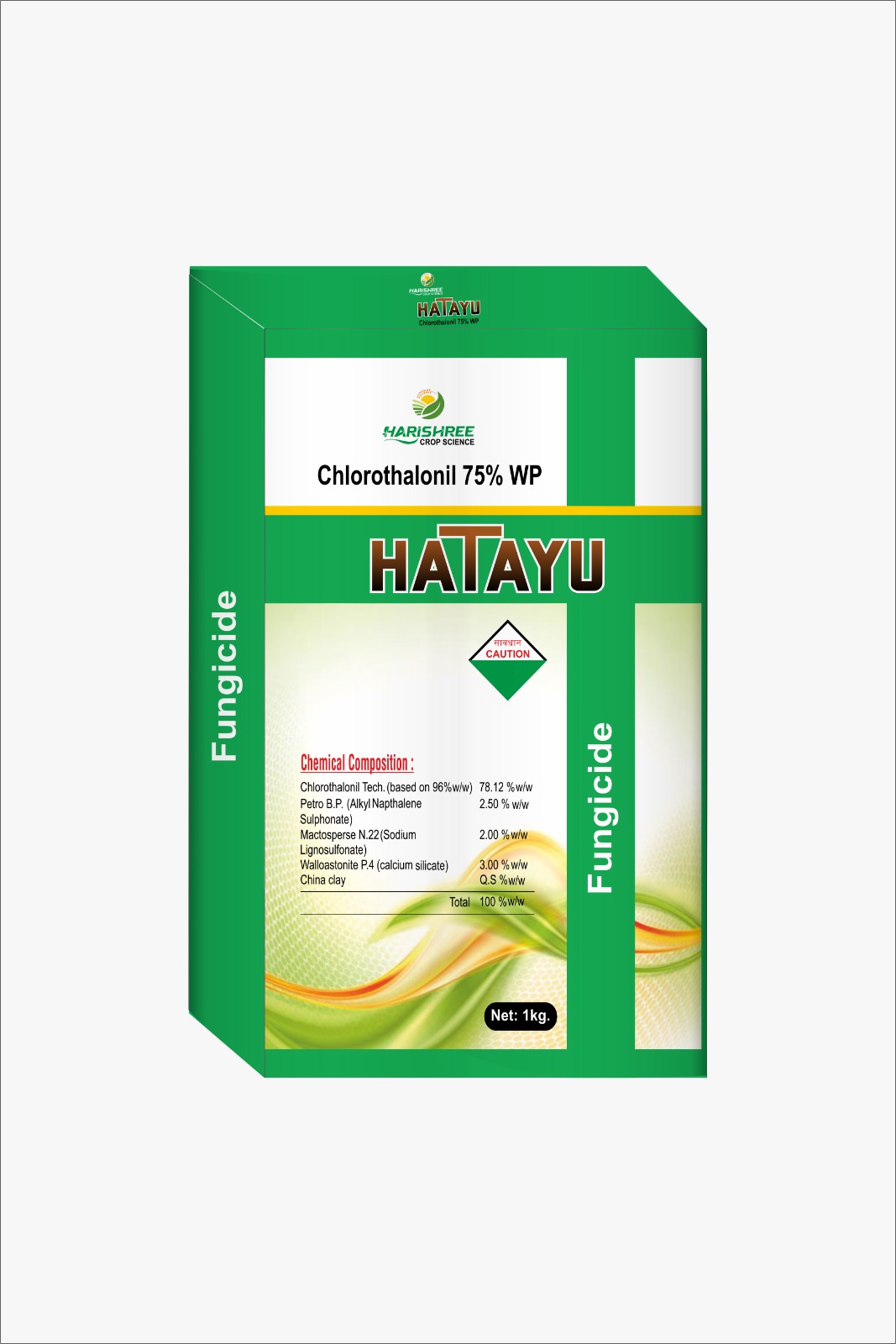 Chlorothalonil 75% WP Hatayu Fungicide for Broad Spectrum Preventive Disease Control