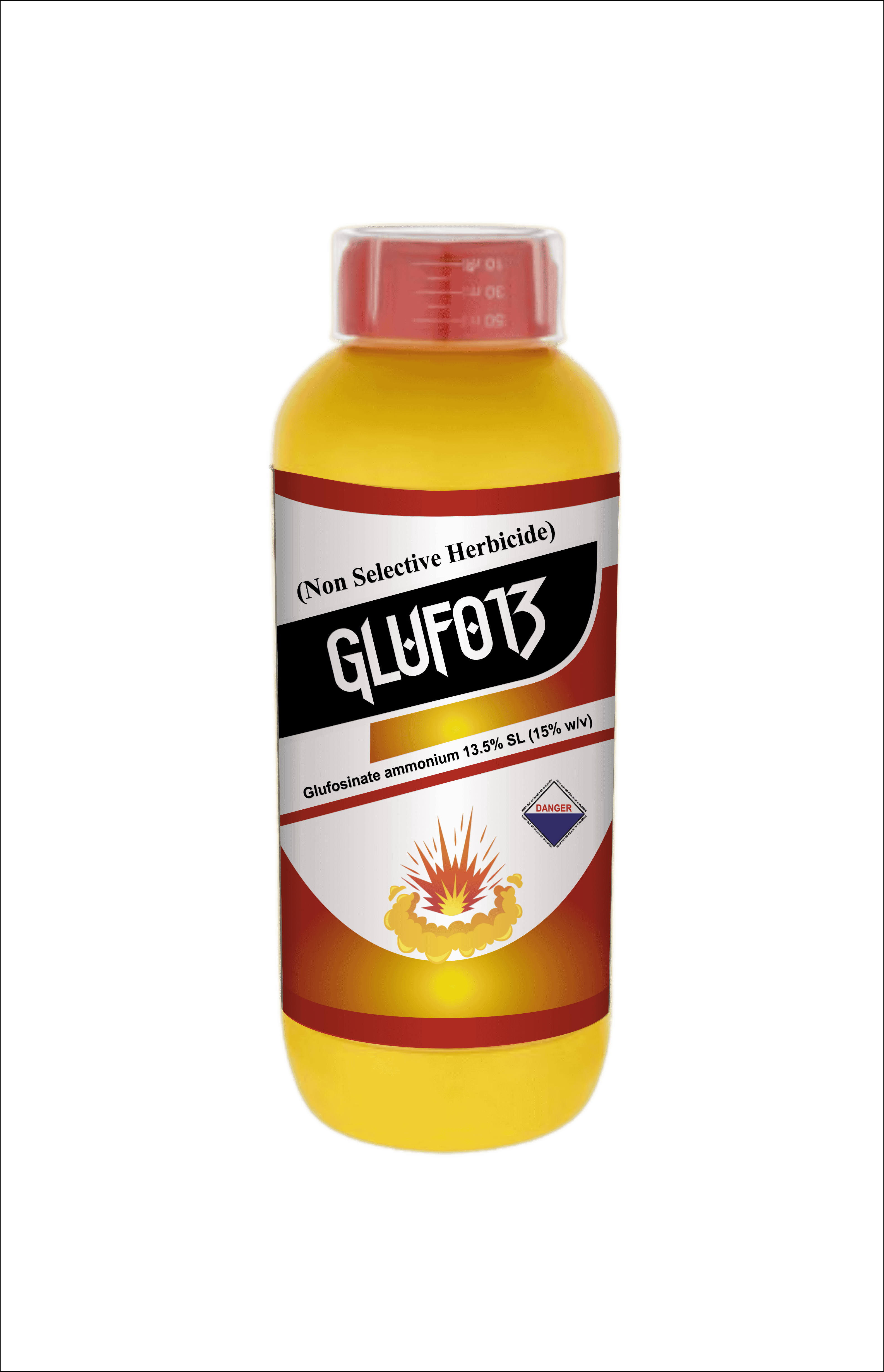 GLUFO 13 Glufosinate ammonium 13.5% SL herbicide bottle