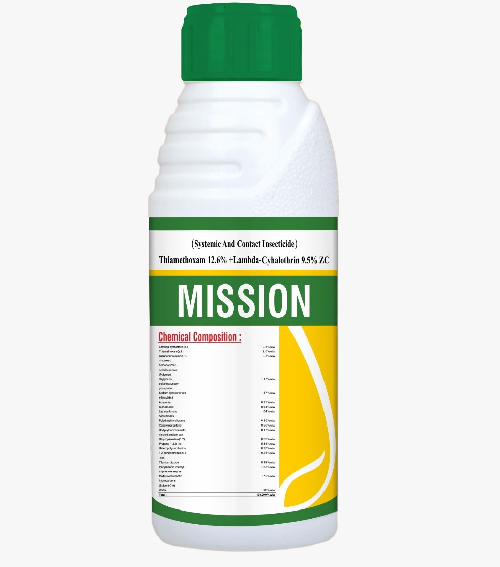 Mission Thiamethoxam 12.6% + Lambda Cyhalothrin 9.5% ZC insecticide bottle
